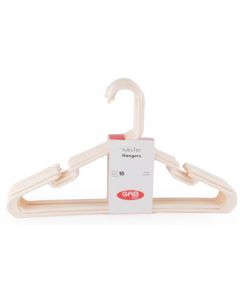 1211034  Adult Hanger 10 Pcs. Beige