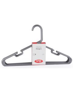 1212012  Adult Hanger 5 Pcs. Silver