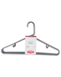 1222012 Adult Hanger 6 Pcs. Silver