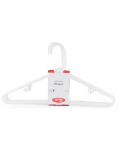 1222060 Adult Hanger 6 Pcs. White