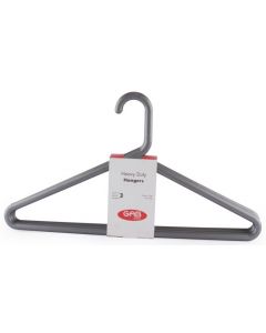 1231012  Heavy Duty Hanger 3 Pcs. Silver