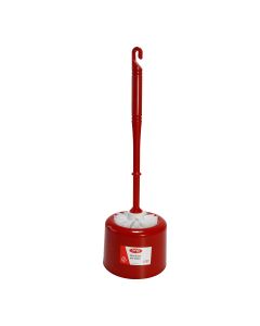 2005007 Toilet Brush Set Round Red