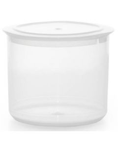 3101000 Round Food Container With Lid  0.75 Clear