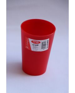 3603007 Cup 300 Ml. 10.5 Cm. Red