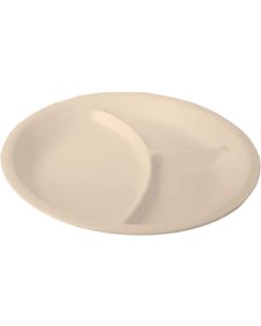 3665024 Plate Divided 26 Cm. Beige