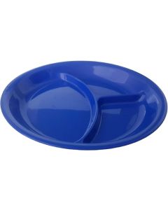 3665040 Plate Divided  26 Cm. Blue