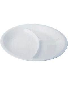 3665060 Plate Divided 26 Cm. White