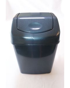 4031022 Wastebasket Flip Top 6 Ltr. Blue Diamante