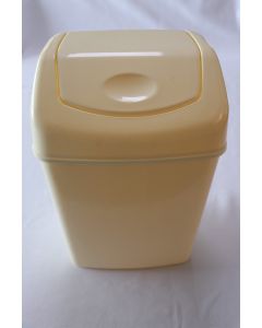 4031024 Wastebasket Flip Top 6 Ltr. Beige