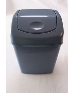 4031025 Wastebasket Flip Top 6 Ltr. Light Blue