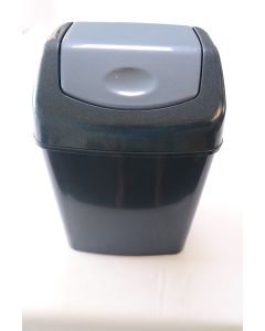 4031053 Wastebasket Flip Top 6 Ltr. Blue Diam Light