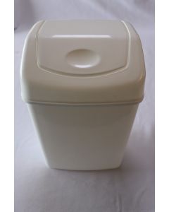 4031060 Wastebasket Flip Top 6 Ltr. White