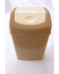 4031066 Wastebasket Flip Top 6 Ltr. Taupe Beige