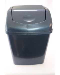 4032022 Wastebasket Flip Top 8 Ltr. Blue Diamante