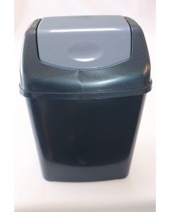 4032053 Wastebasket Flip Top 8 Ltr. Blue Diam Light