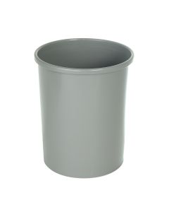 4060012 Wastebasket Round 10 Ltr. Silver