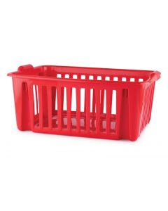 6604007  Stackable Basket 39 cm. Red