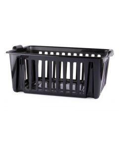 6604020  Stackable Basket 39 cm. Black