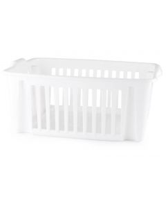 6604060  Stackable Basket 39 cm. White